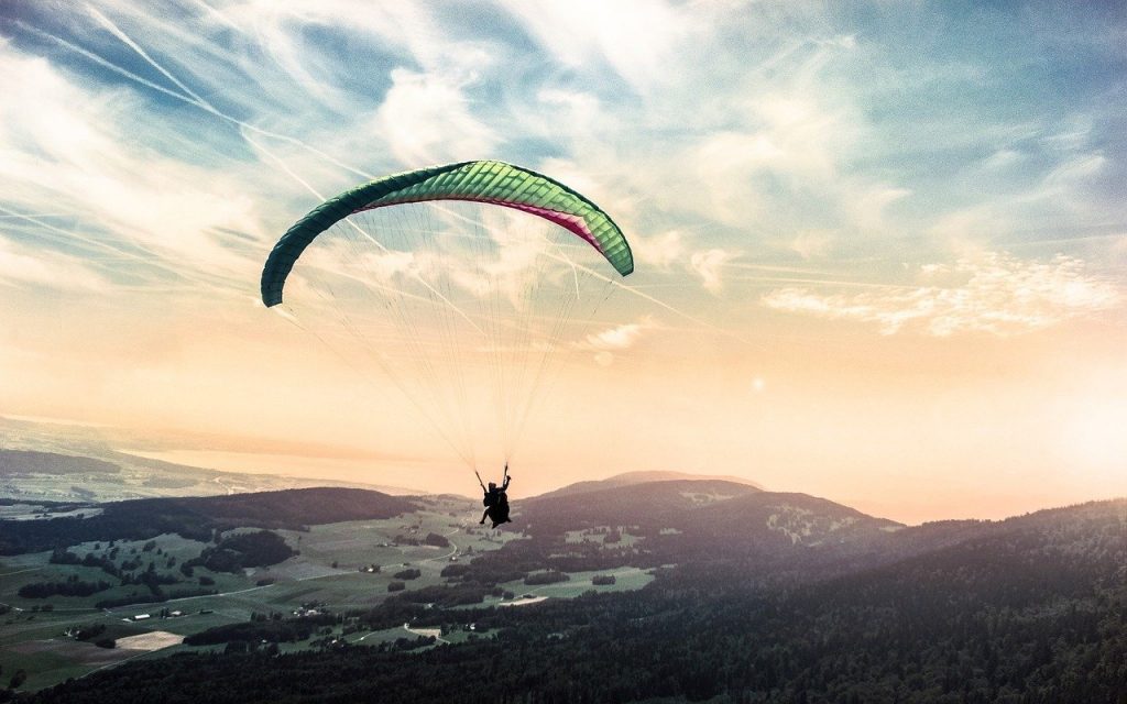 paragliding, paraglider, para