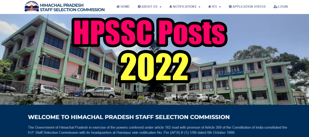 Himachal Pradesh Staff Selection Commission has extended the application date for post code 926 to post code 956 till 15 January 2022.